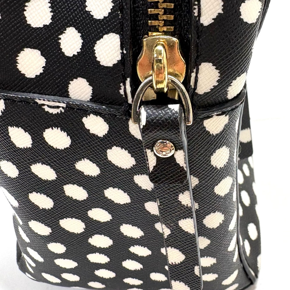 Kate Spade New York Polka Dot Mini Backpack Purse Gold Designer Everyday Purse - Picture 5 of 8